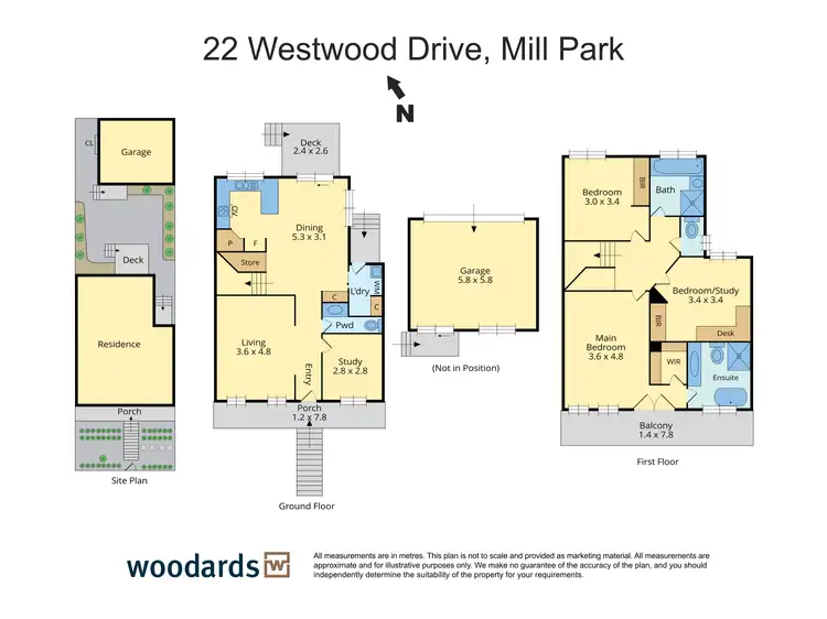 Floorplan of Homely house listing, 22 Westwood Drive, Mill Park VIC 3082