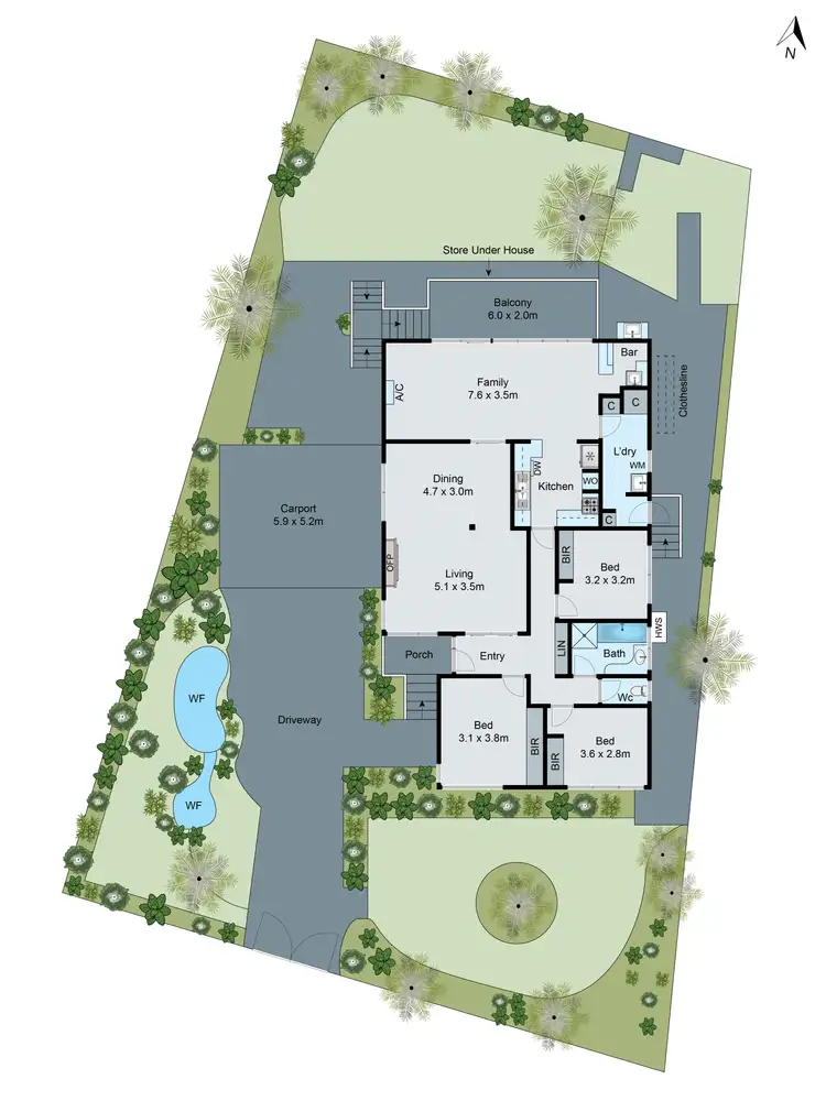 Floorplan of Homely house listing, 9 St Cloud Court, Mount Waverley VIC 3149