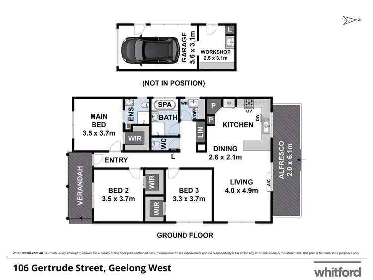 Floorplan of Homely house listing, 106 Gertrude Street, Geelong West VIC 3218