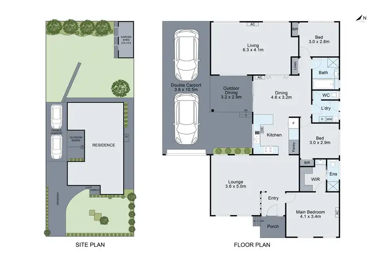 Floorplan of Homely house listing, 6 Einstein Avenue, Mulgrave VIC 3170