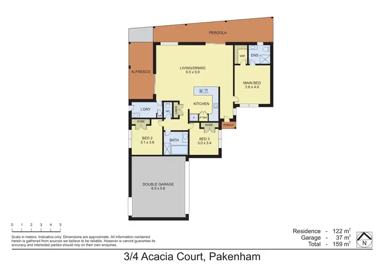 Floorplan of Homely unit listing, 3/4 Acacia Court, Pakenham VIC 3810