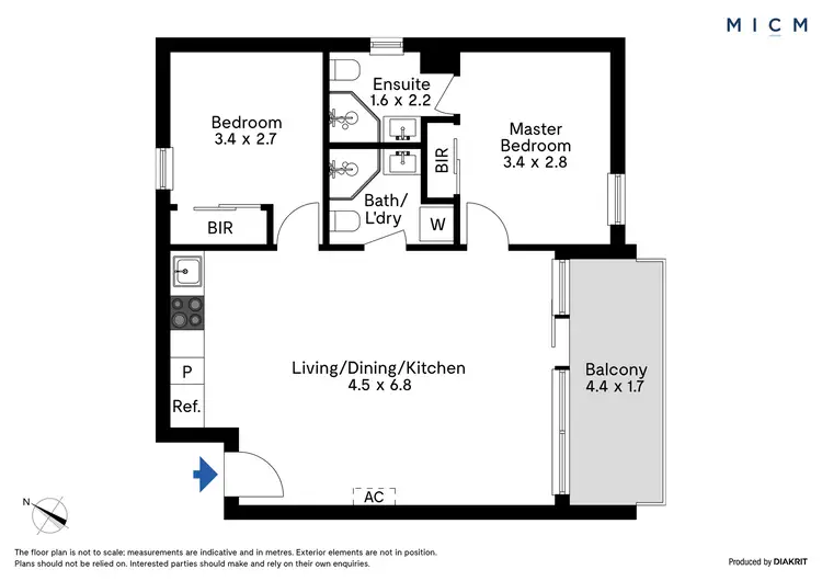 Floorplan of Homely apartment listing, 2005/380 Little Lonsdale Street, Melbourne VIC 3000