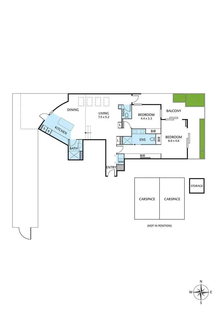 Floorplan of Homely apartment listing, 1/178 Francis Street, Yarraville VIC 3013