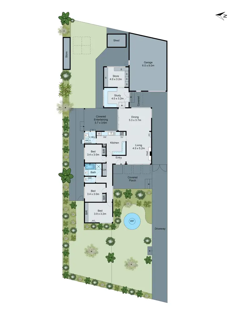 Floorplan of Homely house listing, 22 Olive Avenue, Mount Waverley VIC 3149