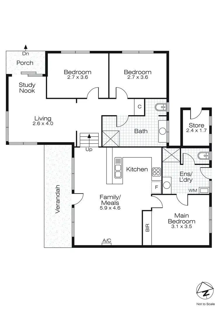 Floorplan of Homely block of units listing, 1-3/4 Macarthur Street, Soldiers Hill VIC 3350