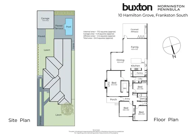 Floorplan of Homely house listing, 10 Hamilton Grove, Frankston South VIC 3199