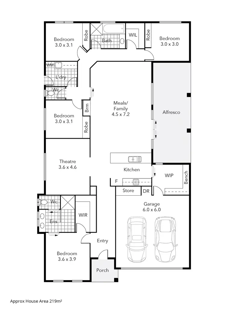 Floorplan of Homely house listing, 4 Samoth Court, Miners Rest VIC 3352