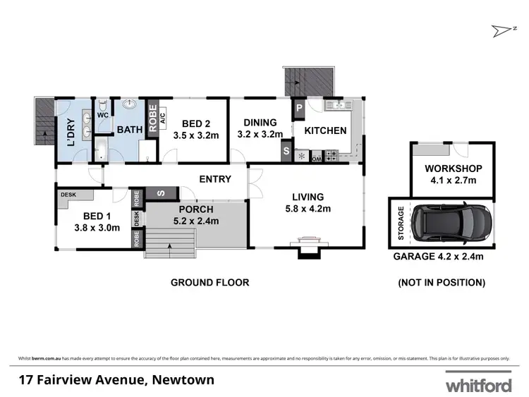 Floorplan of Homely house listing, 17 Fairview Avenue, Newtown VIC 3220