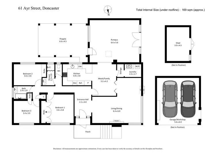 Floorplan of Homely house listing, 61 Ayr Street, Doncaster VIC 3108