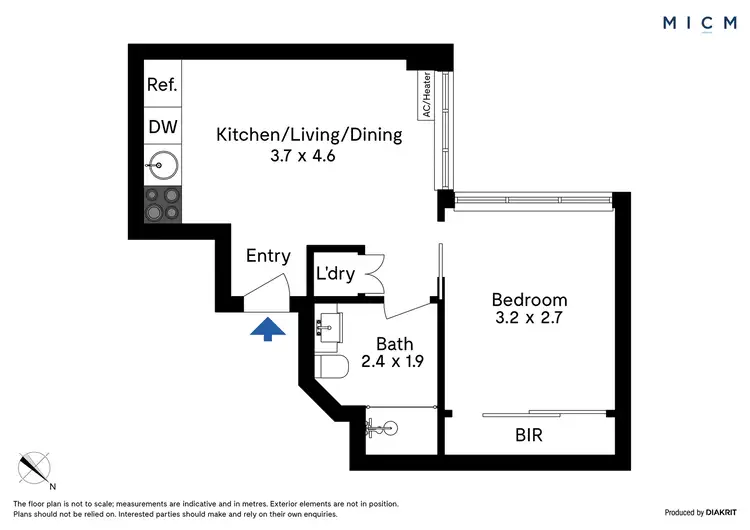 Floorplan of Homely apartment listing, 701/33 Clarke Street, Southbank VIC 3006