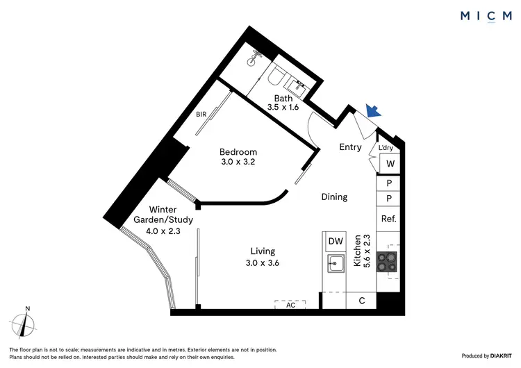 Floorplan of Homely apartment listing, 7001/228 La Trobe Street, Melbourne VIC 3000
