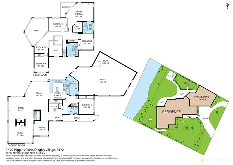 Floorplan of Homely house listing, 27-29 Higgins Close, Dingley Village VIC 3172