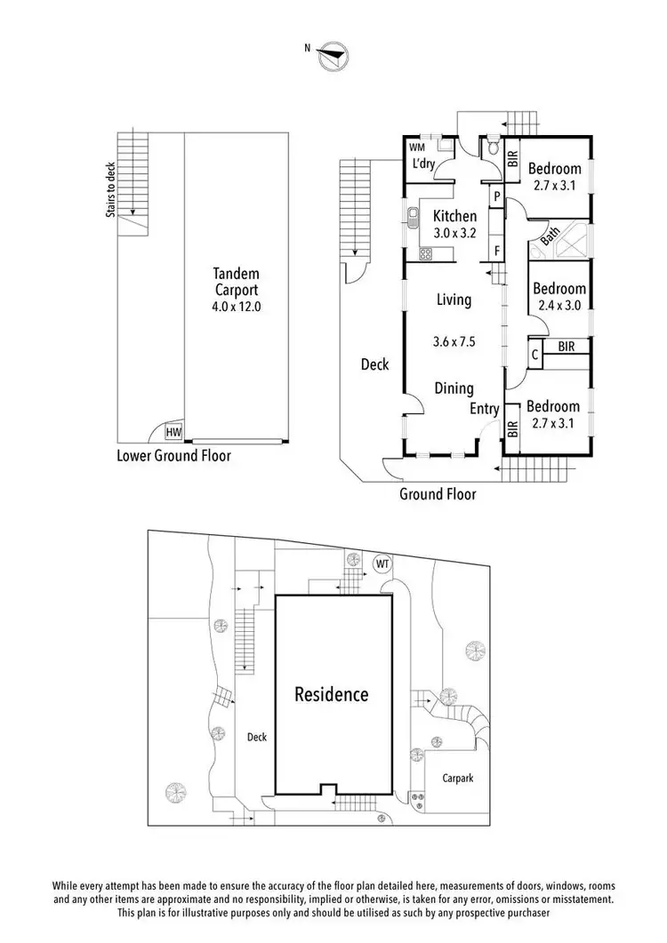 Floorplan of Homely unit listing, 1/10 Dering Street, Diamond Creek VIC 3089