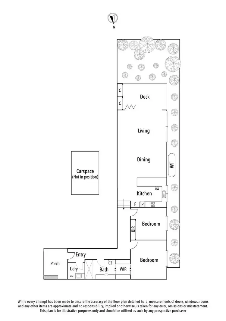 Floorplan of Homely apartment listing, 2/198 Lower Heidelberg Road, Ivanhoe East VIC 3079