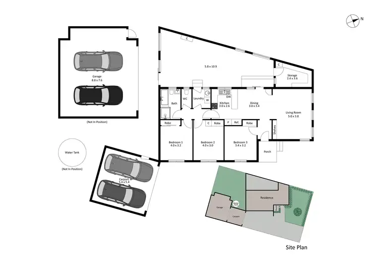 Floorplan of Homely house listing, 16 Isaac Smith Crescent, Cranbourne VIC 3977