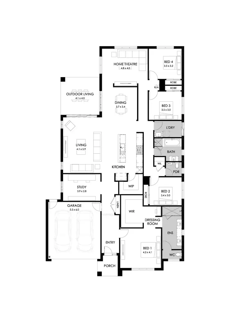 Floorplan of Homely house listing, 202 Barca Boulevard, Gisborne VIC 3437
