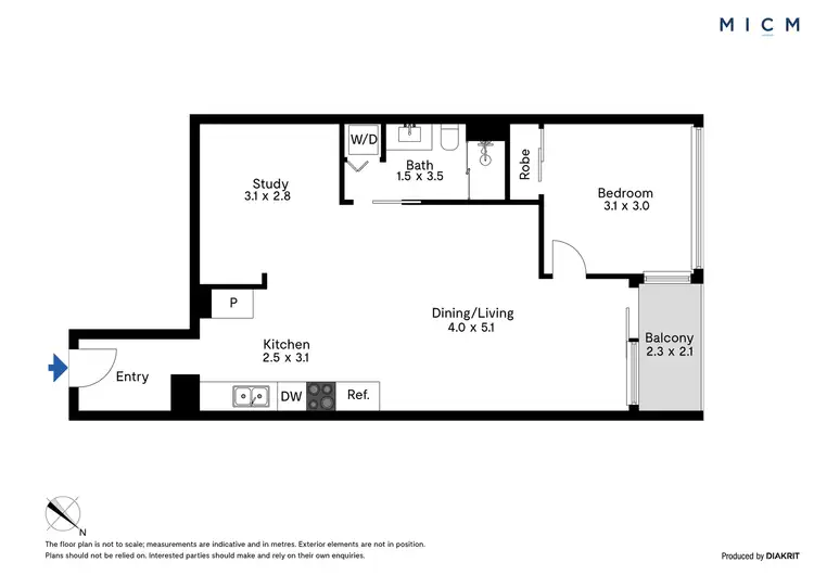 Floorplan of Homely apartment listing, 2710/601 Little Lonsdale Street, Melbourne VIC 3000
