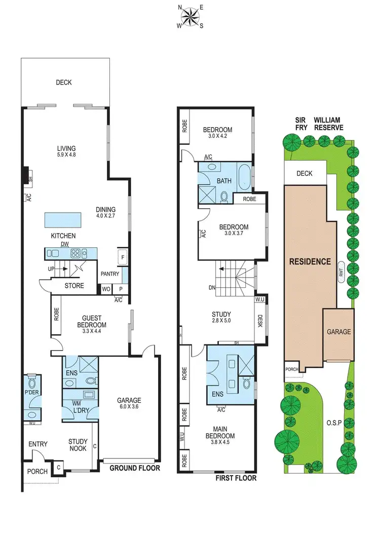 Floorplan of Homely townhouse listing, 31B Jackson Road, Highett VIC 3190
