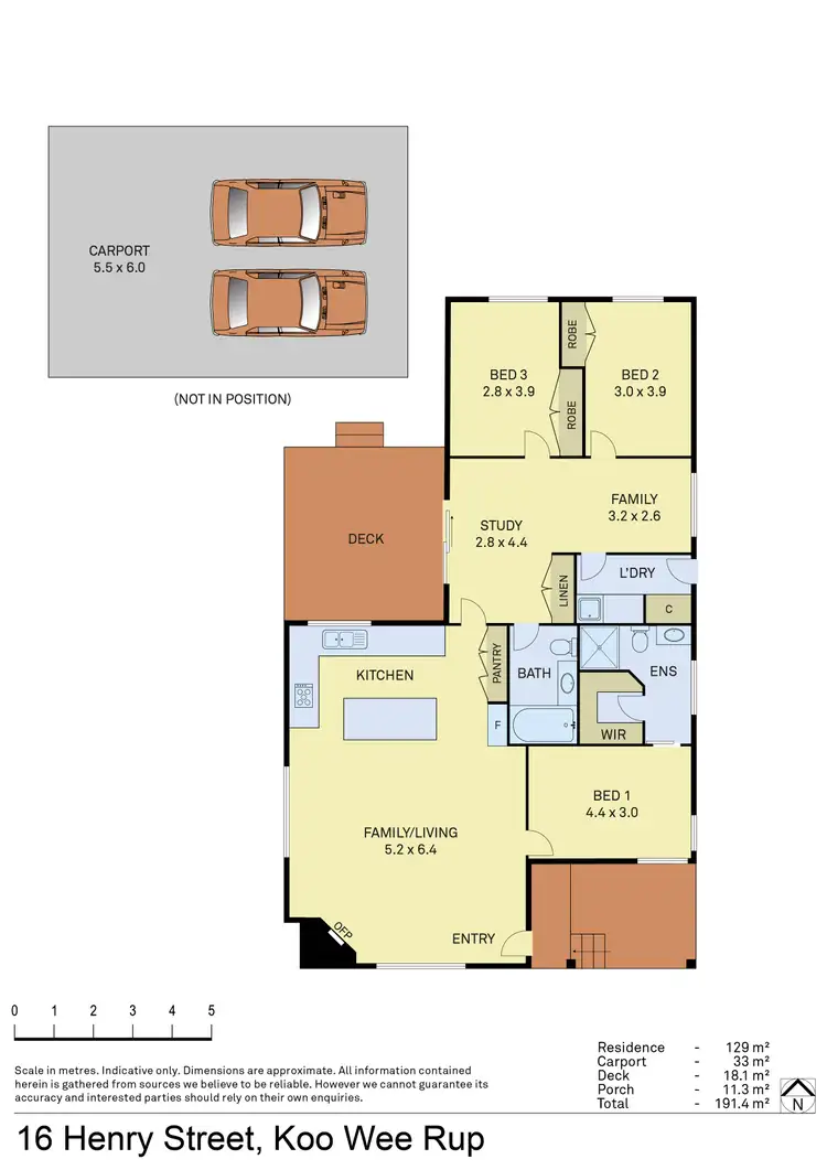 Floorplan of Homely unit listing, 1/16 Henry Street, Koo Wee Rup VIC 3981