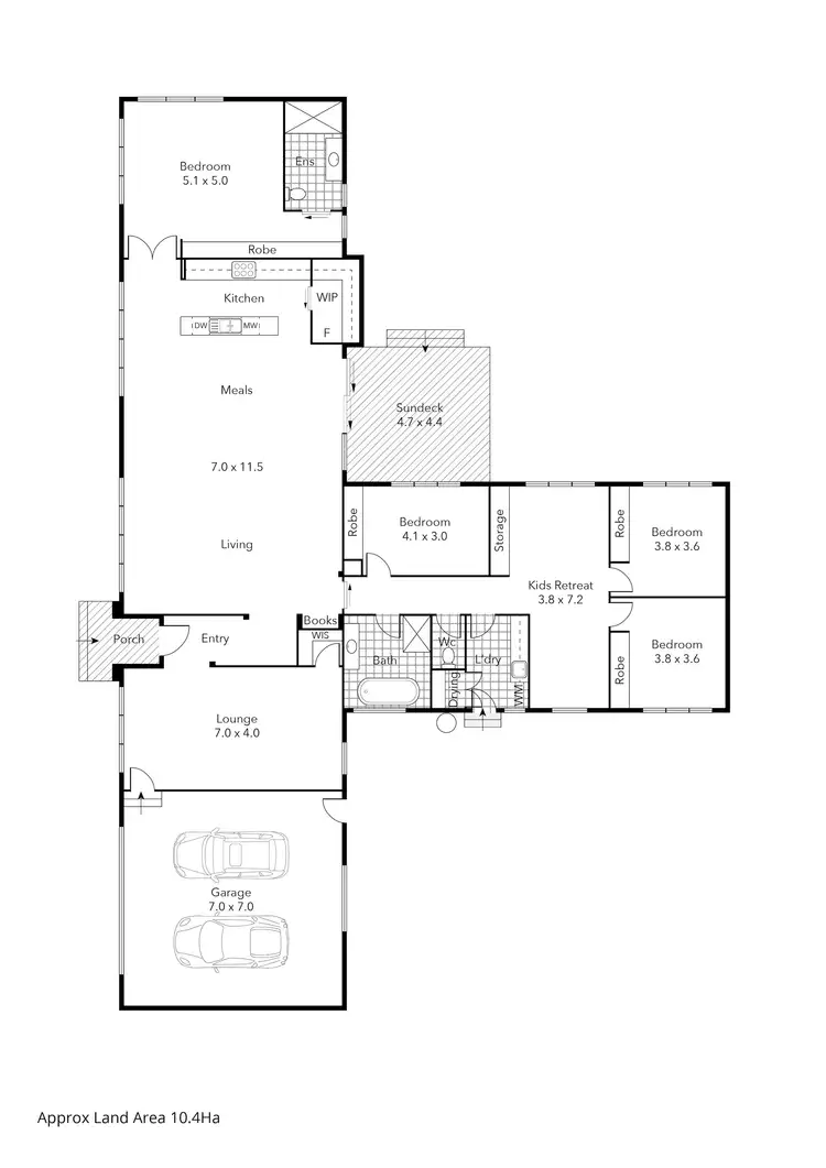 Floorplan of Homely house listing, 397 Post Office Road, Ross Creek VIC 3351