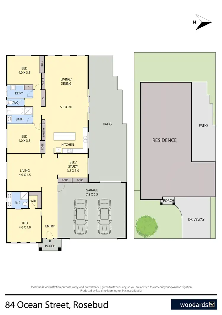 Floorplan of Homely house listing, 84 Ocean Street, Rosebud VIC 3939