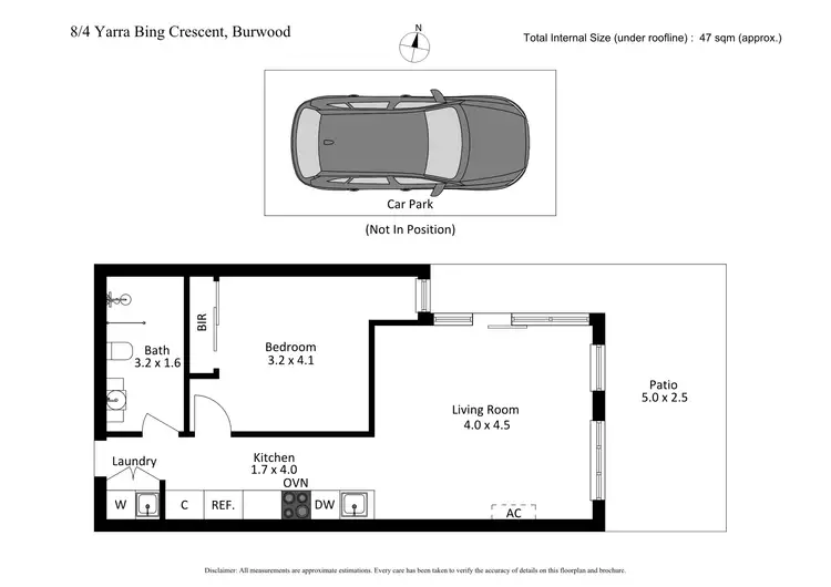 Floorplan of Homely apartment listing, 8/4 Yarra Bing Crescent, Burwood VIC 3125