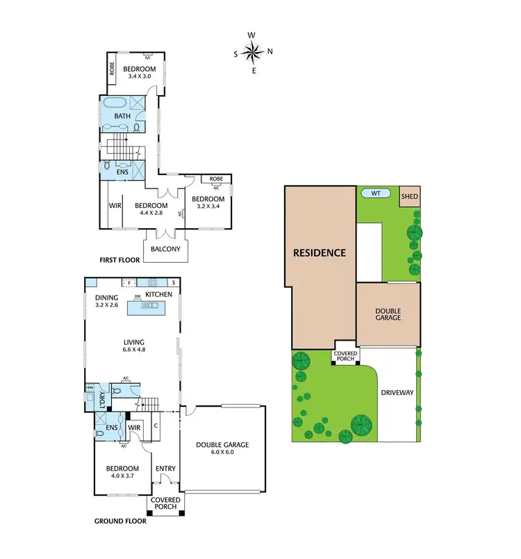 Floorplan of Homely townhouse listing, 1/27 Paula Crescent, Doncaster East VIC 3109