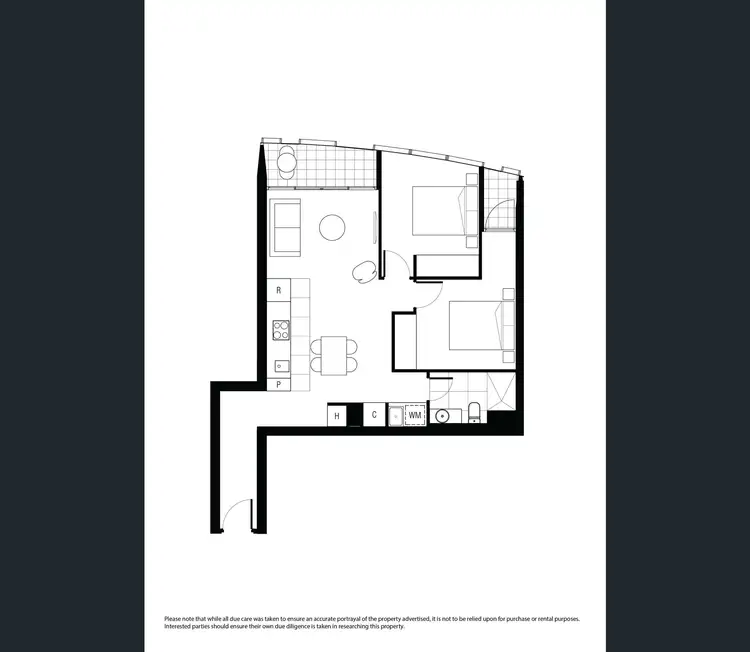 Floorplan of Homely apartment listing, 1524/555 St Kilda Road, Melbourne VIC 3004