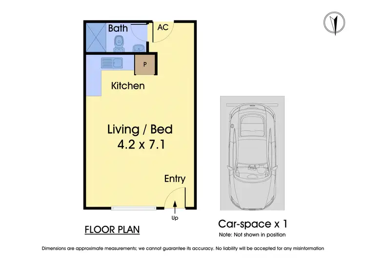 Floorplan of Homely studio listing, 2/910-918 Canterbury Road, Box Hill South VIC 3128