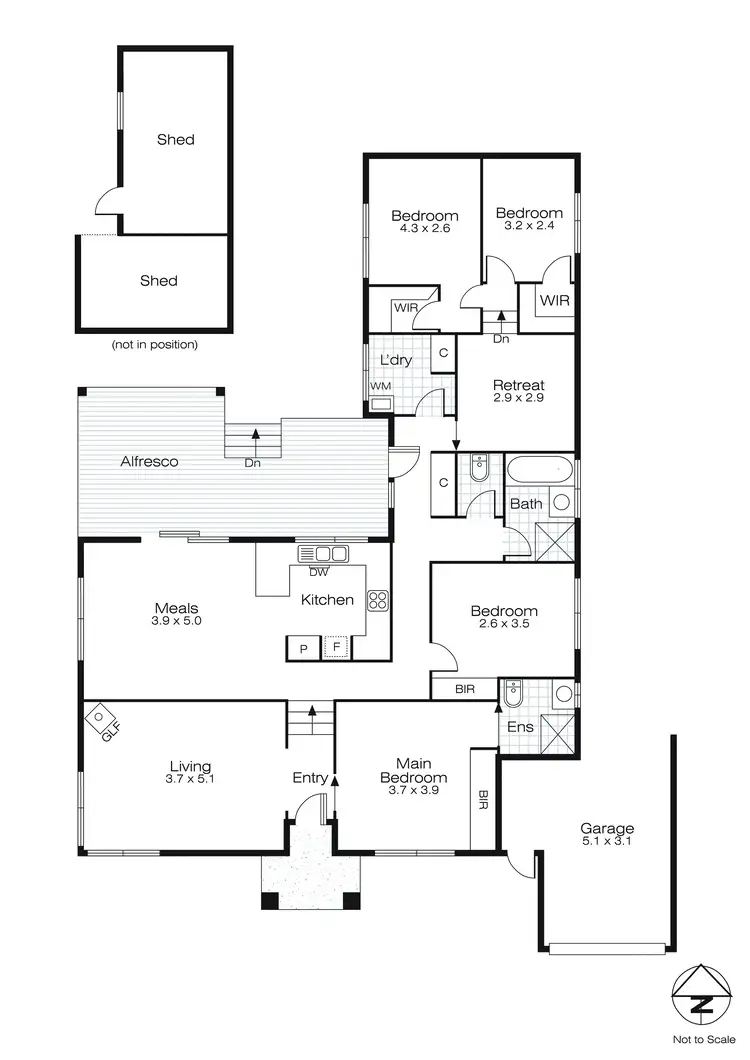 Floorplan of Homely house listing, 1209 Geelong Road, Mount Clear VIC 3350