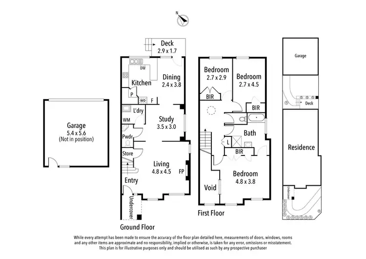 Floorplan of Homely townhouse listing, 5/12-16 Jika Street, Heidelberg VIC 3084