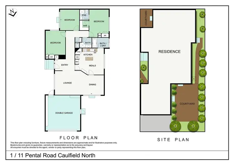 Floorplan of Homely unit listing, 1/11 Pental Road, Caulfield North VIC 3161