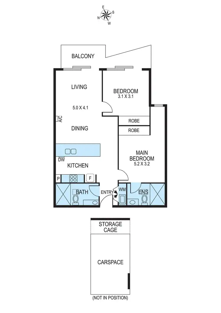 Floorplan of Homely apartment listing, 202/1 Major Street, Highett VIC 3190