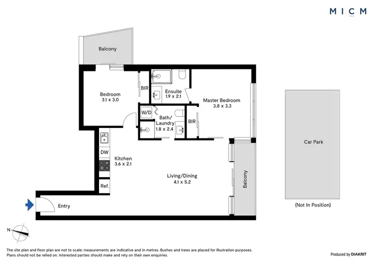 Floorplan of Homely apartment listing, 3607/601 Little Lonsdale Street, Melbourne VIC 3000
