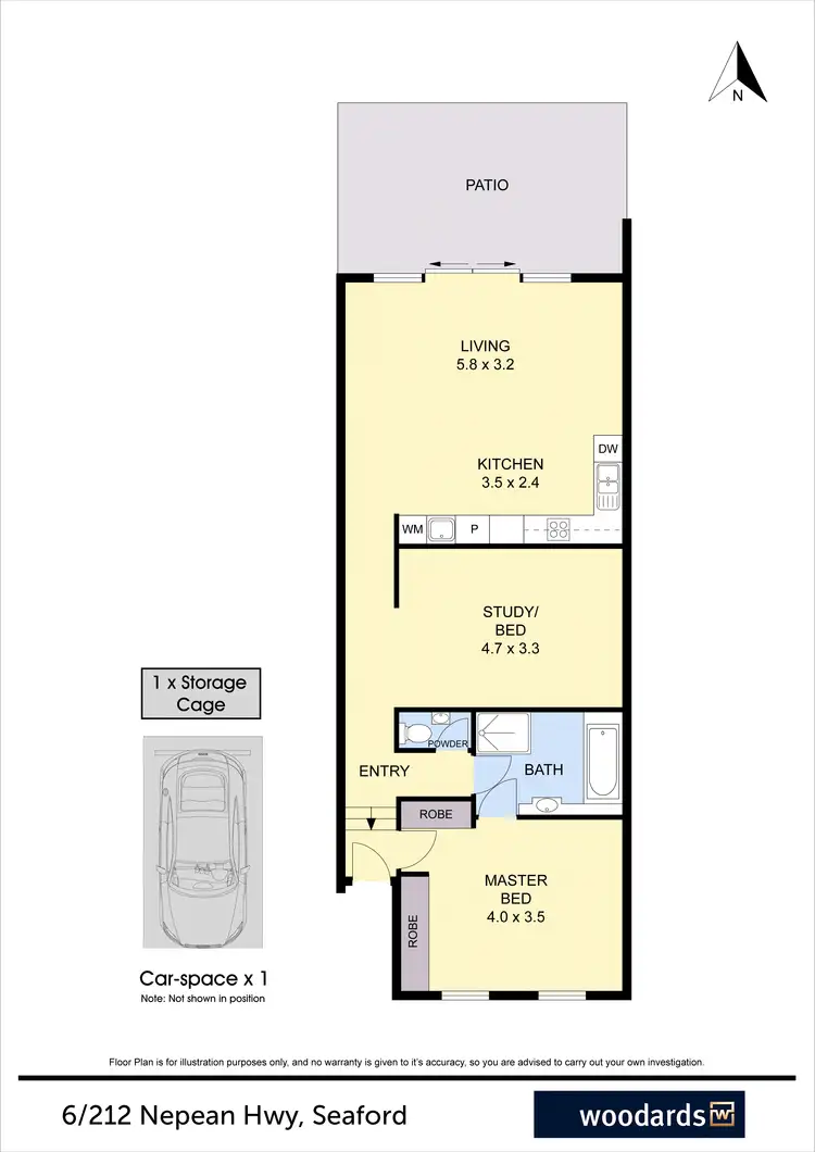 Floorplan of Homely apartment listing, 6/211-212 Nepean Highway, Seaford VIC 3198