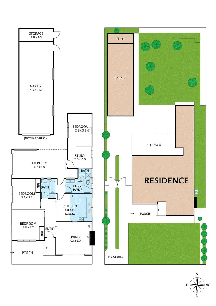 Floorplan of Homely house listing, 53 Reed Street, Spotswood VIC 3015