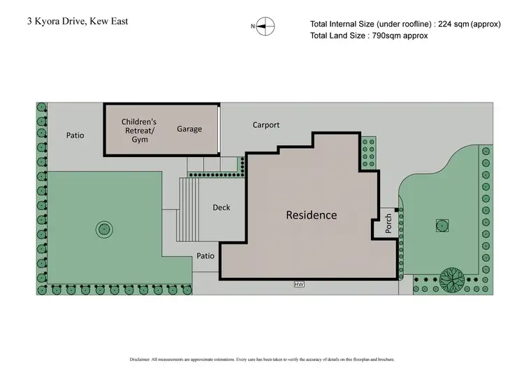 Floorplan of Homely house listing, 3 Kyora Drive, Kew East VIC 3102