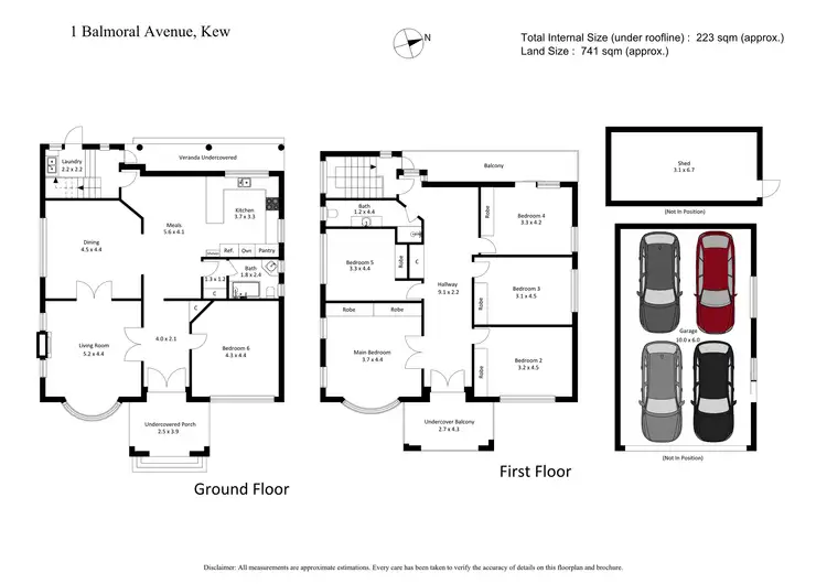 Floorplan of Homely house listing, 1 Balmoral Avenue, Kew VIC 3101
