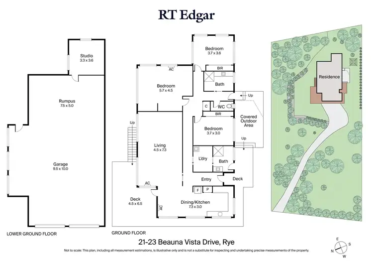 Floorplan of Homely house listing, 21-23 Beauna Vista Drive, Rye VIC 3941