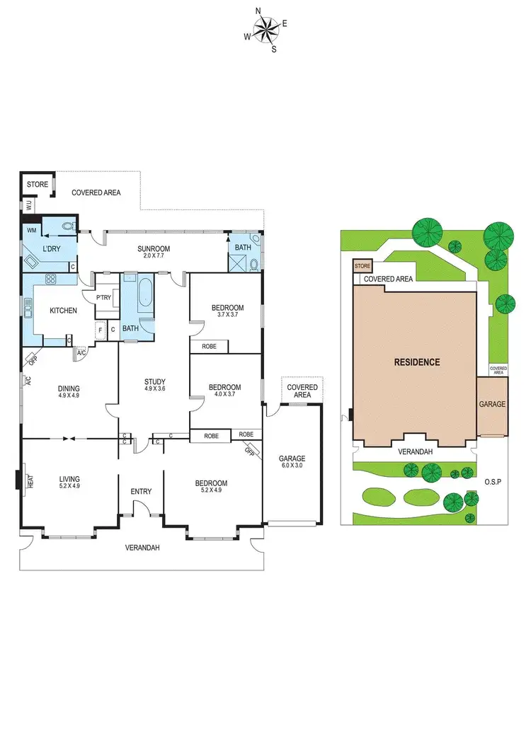 Floorplan of Homely house listing, 7 Malua Street, Ormond VIC 3204