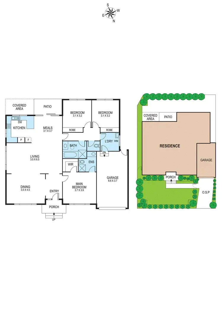 Floorplan of Homely townhouse listing, 1/28 Adrian Street, Bentleigh East VIC 3165