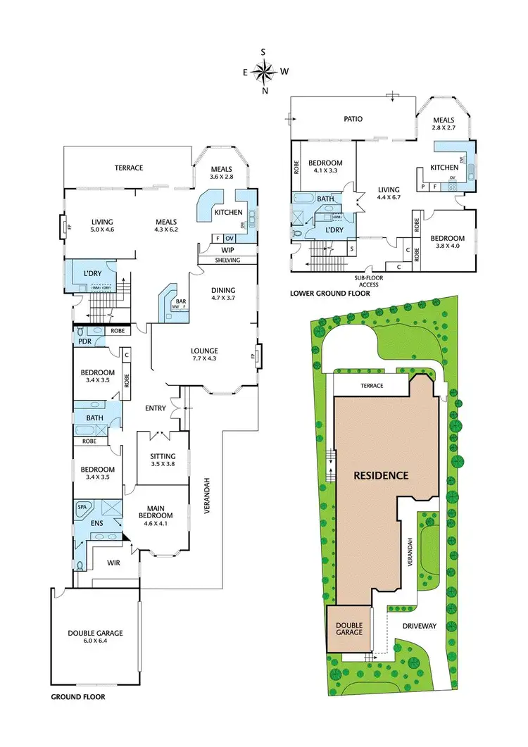 Floorplan of Homely house listing, 43 Charteris Drive, Ivanhoe East VIC 3079