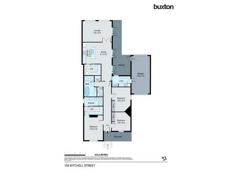 Floorplan of Homely house listing, 154 Mitchell Street, Quarry Hill VIC 3550
