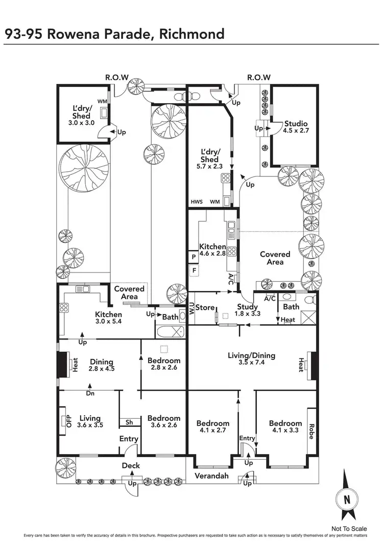Floorplan of Homely house listing, 93-95 Rowena Parade, Richmond VIC 3121