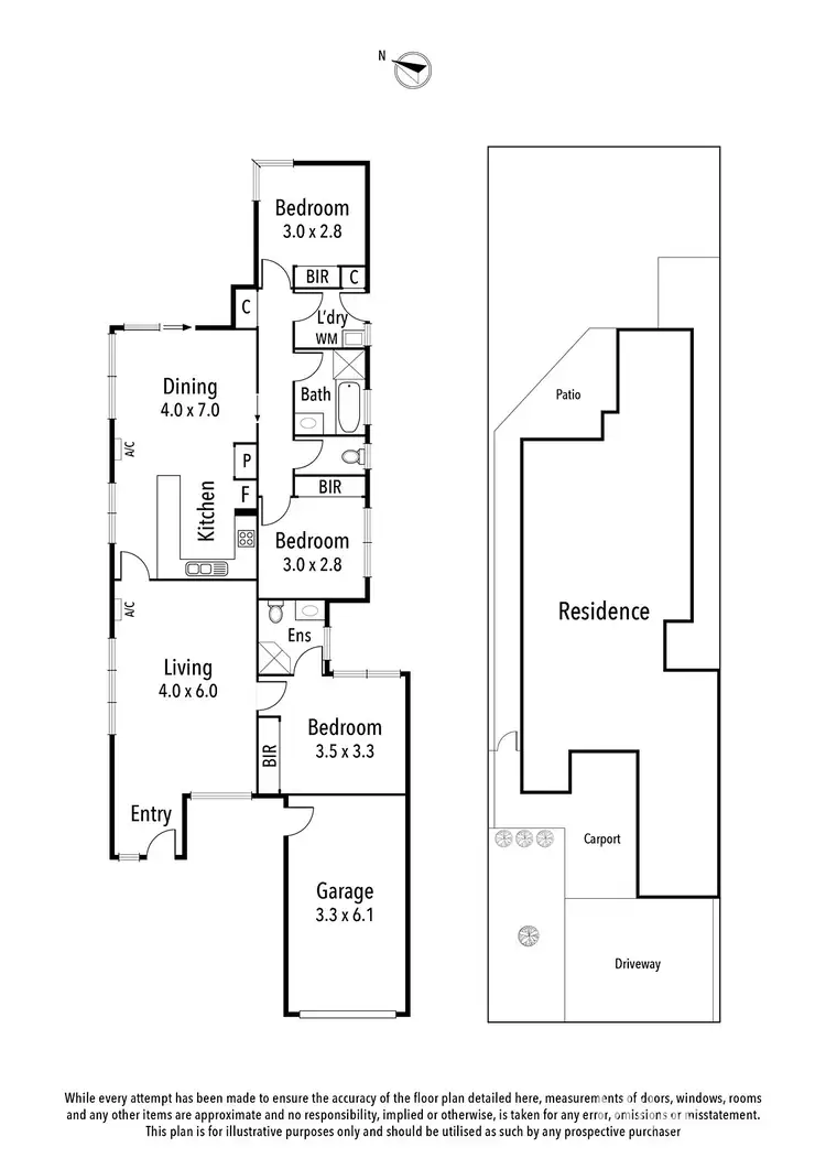 Floorplan of Homely house listing, 42 Catalina Street, Heidelberg West VIC 3081