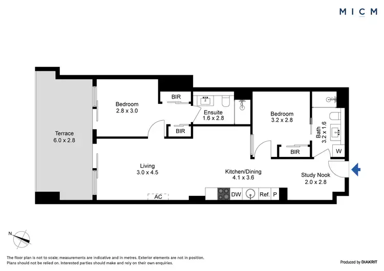 Floorplan of Homely apartment listing, 1011/199 William Street, Melbourne VIC 3000
