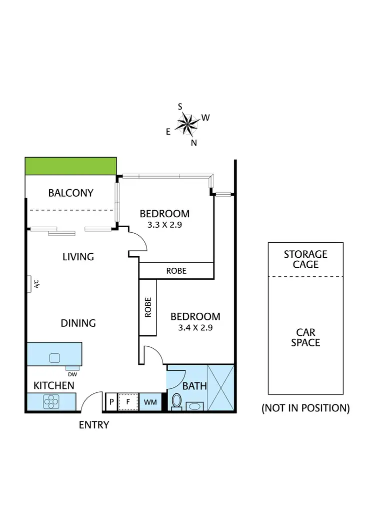 Floorplan of Homely apartment listing, 209/60 Stanley Street, Collingwood VIC 3066