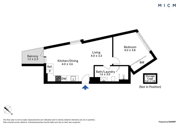 Floorplan of Homely apartment listing, 1602E/42-48 Balston Street, Southbank VIC 3006