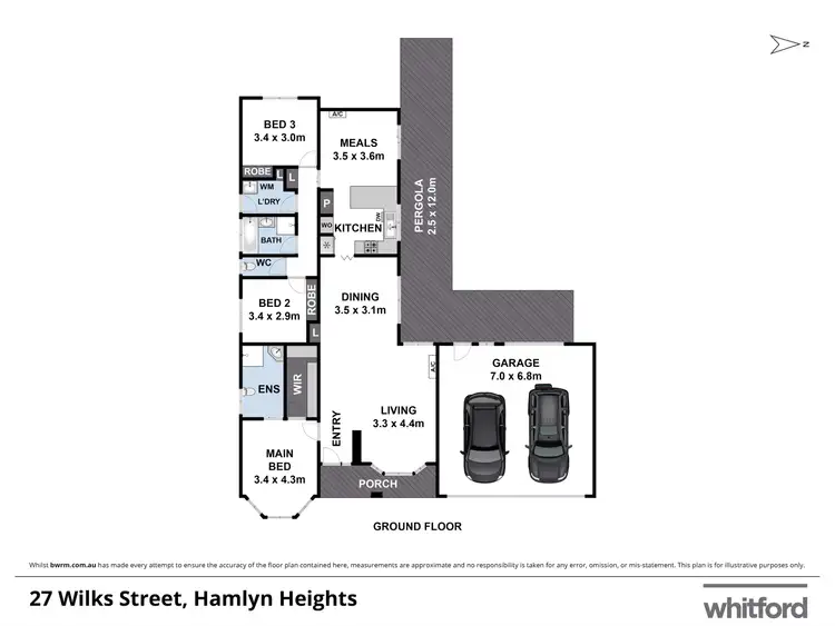 Floorplan of Homely house listing, 27 Wilks Street, Hamlyn Heights VIC 3215