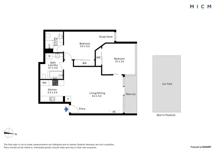 Floorplan of Homely apartment listing, 608/668 Bourke Street, Melbourne VIC 3000